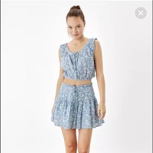 American Eagle Cropped Bubble Tank Top